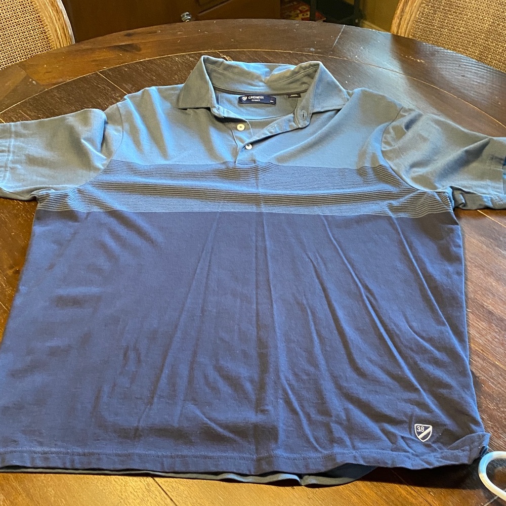 Daniel Cremieux Two-Tone Blue Polo Shirt